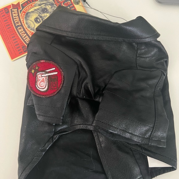 Touch dog professional super 1974 leather-like jacket moto style - Picture 5 of 5